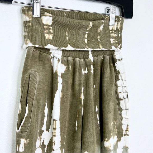 Young Fabulous & Broke Groove Jogger Pants S Ombre Tie Dye Green Pink Sweatpants - Picture 6 of 9